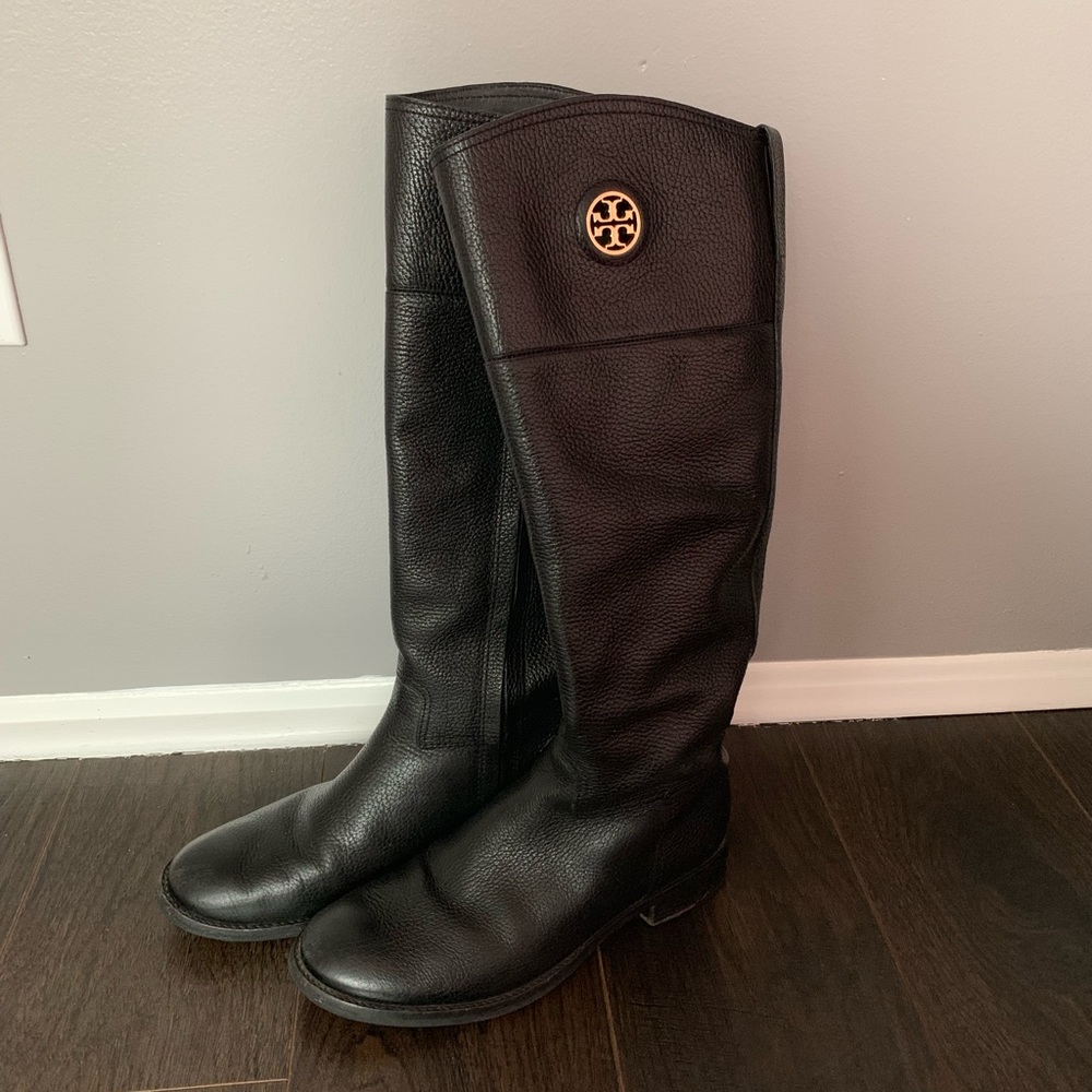 Authentic Tory Burch Leather Boots - 7.5